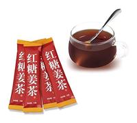 HELLOYOUNG Thé chinois biologique au sucre brun et au gingembre techniques traditionnelles aliment vert instantané avec un parfum longue durée (20 pcs)