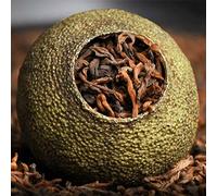 HELLOYOUNG Thé Pu'er chinois biologique à la mandarine Aliment vert sans additifs fabriqué à la main avec un parfum séduisant et d'agrumes Thé pu-erh Pu'er Tea (500g)