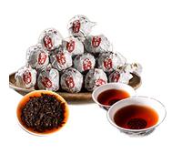 HELLOYOUNG Thé Pu'er chinois traditionnel, naturel et artisanal Dragon Pearl Thé vert biologique au goût intense et à l'arrière-goût sucré Thé pu-erh Pu'er Tea (50g)