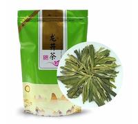 HELLOYOUNG Thé vert biologique chinois Longjing thé du début du printemps aliment vert artisanal traditionnel au goût rafraîchissant et croquant (500g)