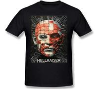 Hellraiser Men's Basic Super Soft Cotton T-Shirt Summer Black XL