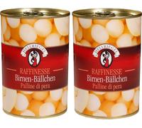 Hellriegel Boulettes de poire Fruits d'été de qualité supérieure 425g, paquet de 2