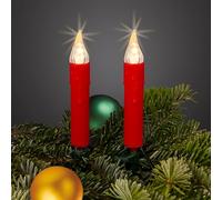 Hellum 151718 Guirlande lumineuse à 30 LED blanc chaud pour sapin de Noël intérieur 8,7 m éclairée + 2 câbles de 1,5 m Vert