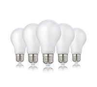 Hellum 206210 Lot de 5 ampoules LED à filament E27 Blanc chaud 2700 K 7 W