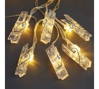 Hellum 523096 Guirlande lumineuse avec piles pour lintérieur à pile(s) Nombre de lumière 40 LED blanc chaud Longueur éclairée: 4.68 m