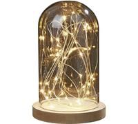 Hellum 523713 Luminaire décoratif LED blanc chaud transparent, bois