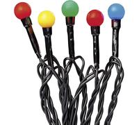 Hellum 576788 Guirlande lumineuse à motifs boule pour lextérieur sur secteur Nombre de lumière 80 LED RVB Longueur éclairée: 7.9 m minuteur