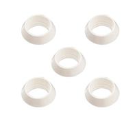 Hellum 981100 Lot de 5 joints d'étanchéité de rechange en PVC pour bougies E10 Blanc
