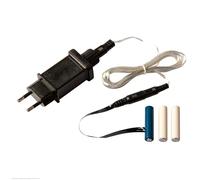 Hellum adaptateur de batterie, adaptateur secteur 3V Remplacement de la batterie pour piles AAA, piles AAA x 3 Dummys remplacement bloc d'alimentation avec 1,8m cordon d'alimentation 150841
