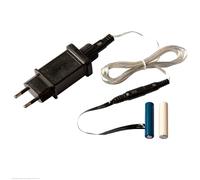 Hellum Adaptateur Pile Secteur pour 2X Piles AAA, Remplacement pour 2X Piles AAA, avec câble Transparent de 1,8m, 3V, eliminateur de Piles AAA, 2 Piles factices de Remplacement AAA 578362