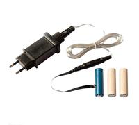Hellum Adaptateur secteur de batterie de rechange pour piles AA x 3 piles AA x 3 factices Alimentation avec câble d'alimentation de 180 cm pour lumière alimentée par piles Décoration 150827