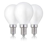 hellum 208214 - Lot de 3 ampoules LED E14 - Culot G45 - 4,5 W - Remplace une ampoule de 40 W - Blanc chaud - 2700 K - 470 lm