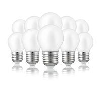 Hellum ampoule LED E27, ampoule LED E27 avec 2. 5W comme remplacement pour ampoule 25W, Mini Globe 250 lumens 2700 kelvin, E27 LED Vintage blanc chaud, ampoule LED E27,10 pièces 220476