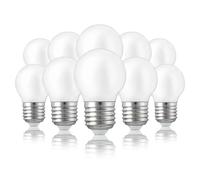 Hellum Ampoule LED E27 G45 2,2W remplaçant une ampoule incandescente 25W, lampe 200lm 2700K Blanc Chaud, mat, lot de 10 lampes LED 209204