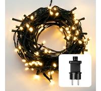 Hellum chaîne de lumière 120 LED blanc chaud extérieur extérieur 11,9 m longueur de la lumière 10 m ligne d'alimentation Trafo Deco éclairage Jardin Party <59 lm 561234