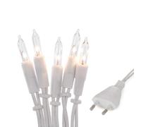 Hellum guirlande int. 20 lampes, mini guirlande 2,85 m avec fiche, déco fenêtre avec lampes blanc chaud, classique pour sapin, câble blanc, <59 lm 832082