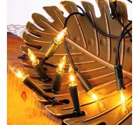 Hellum Guirlande lumineuse d'intérieur, mini guirlande lumineuse, 20 ampoules de rechange, lumières claires et chaudes, longueur 2,85 m, câble vert, 20 lumières avec prise pour Noël <59 lumens 832013