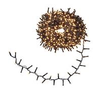 Hellum Guirlande lumineuse extérieure 800 LED blanc chaud, intérieure, guirlande lumineuse arbre de Noël, 15,98m < 59 lumens câble noir 151893