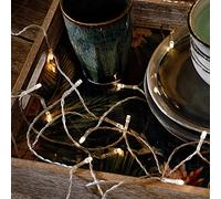 Hellum 524222 Mini-Lichterkette Innen batteriebetrieben LED Warmblanc Beleuchtete Länge: 1.08m