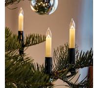Hellum Guirlande lumineuse pour sapin de Noël d'intérieur, fabriquée en Allemagne avec clips, 30 lumières, éclaire 20,30 m, fiche divisible, 3 ampoules de réserve, sans LED <59lm 430080