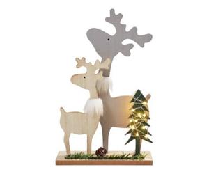 Hellum Hellum Famille de rennes LED 524086 câble en cuivre argenté à piles Quantité:1