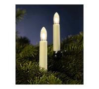 Hellum Hellum Guirlande de bougies rainurées 20 pièces LED blanc chaud 812046 Quantité:1
