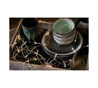 Hellum Hellum Guirlande lumineuse LED 20 lampes blanc chaud transparent avec minuterie Quantité:1