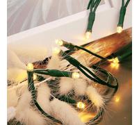 Hellum LED mini chaîne de lumière à l'intérieur, 100 mini LED lumières, 1485cm longueur éclairée, chaîne de lumière de puissance avec fiche, câble vert, Comme arbre de Noël chaîne de lumière 577600