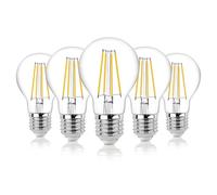 Hellum Lot de 3 ampoules LED E27 à intensité variable - 7,3 W - Blanc chaud - Avec filament LED - 806 lumens - Vintage - Pour remplacer une ampoule de 60 W - 2700 K - Transparent 206517