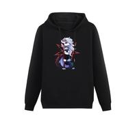 Helluva Boss Loona Hoody Unisex Ptinted Hoodies Long Sleeve Men's Hooded with Pocket Black L