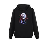 Helluva Boss Loona Mens Sweatshirts Cotton Unisex Black Pullover Hoodies XXL