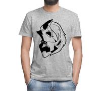 Helluva Boss Loona Phone T-shirt classique à manches courtes et col rond pour homme, gris, XL