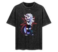 Helluva Boss Loona T-Shirt Black Graphic Unisex Tee Shirt L