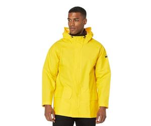 Helly Hansen 70129_310-4XL Mandal Veste Taille 4XL Jaune Clair | Manteau de pluie robuste avec revêtement en PVC, capuche, coutures soudées, boutons-pression sur le devant