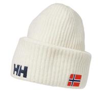 Helly Hansen Bonnet Soft Rib Beanie – côtelé doux, unisexe – Blanc Taille unique