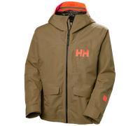 Veste à capuche Helly Hansen Emiko Shell 3L RECCO Ski Free vert beige foncé orange - M