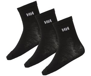 Helly Hansen Enfants Unisexe K Chaussette de base en laine 3 paquets, Noir, 29-31