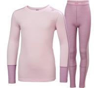 Helly Hansen Lifa Merino Midweight Long Sleeve Base Layer Set Rose 14 Years Enfants