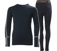 Helly-Hansen - Ensemble de sous-vêtement haut et bas en laine de mérinos - Jr Lifa Merino Midweight Set Navy en Laine - Taille Enfant 14 ans Navy 14 ans