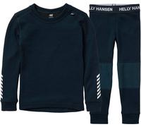 Helly-Hansen - Ensemble de sous-vêtement haut et bas en laine de mérinos - K Lifa Merino Set Navy en Laine - Taille Enfant 6 ans Navy 6 ans