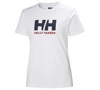 Helly Hansen Femme Hh Logo T shirt Manches Courtes, 001 White, L EU