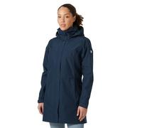Helly Hansen Femme Manteau Imperméable Long Aden, Bleu Marine, L