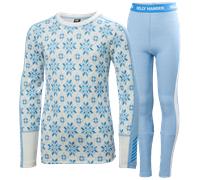 Helly Hansen Graphic Lifa Merino Junior Long Sleeve Base Layer Set Bleu 14 Years Enfants