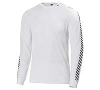 Helly Hansen Homme Haut Thermique HH Lifa Stripe Crew, Blanc, S