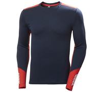 Helly Hansen Hommes Lifa Merino Poids Moyen Crew, Bleu Marine, XL