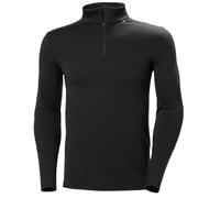 Helly Hansen Hommes Lifa Mérinos Poids Moyen 1/2 Zip, Noir, XL