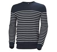 Helly Hansen Pull Skagen manches longues bleu marine et blanc Homme S