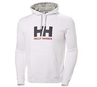 Helly Hansen Hommes Sweat à capuche avec logo HH, Blanc, M