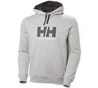 Helly Hansen Hommes Sweat à capuche avec logo HH, Gris Mélange, M