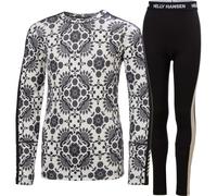 Helly Hansen - Jr Graphic Lifa Merino Set - Sous-vêtement mérinos enfant Black Aop - Taille de l'enfant 158 cm